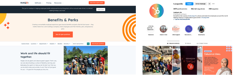 Imagen con ejemplo de Inbound Recruiting de HubSpot