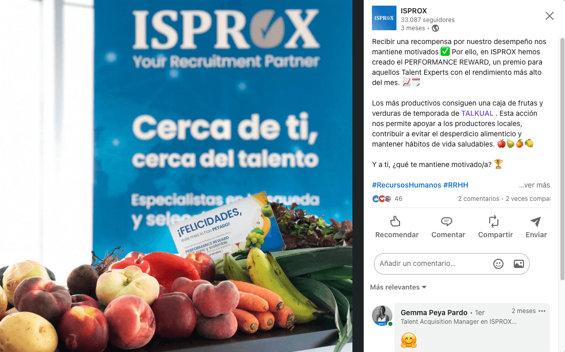 Imagen sobre beneficios sociales para atraer y fidelizar talento con Programas saludables.