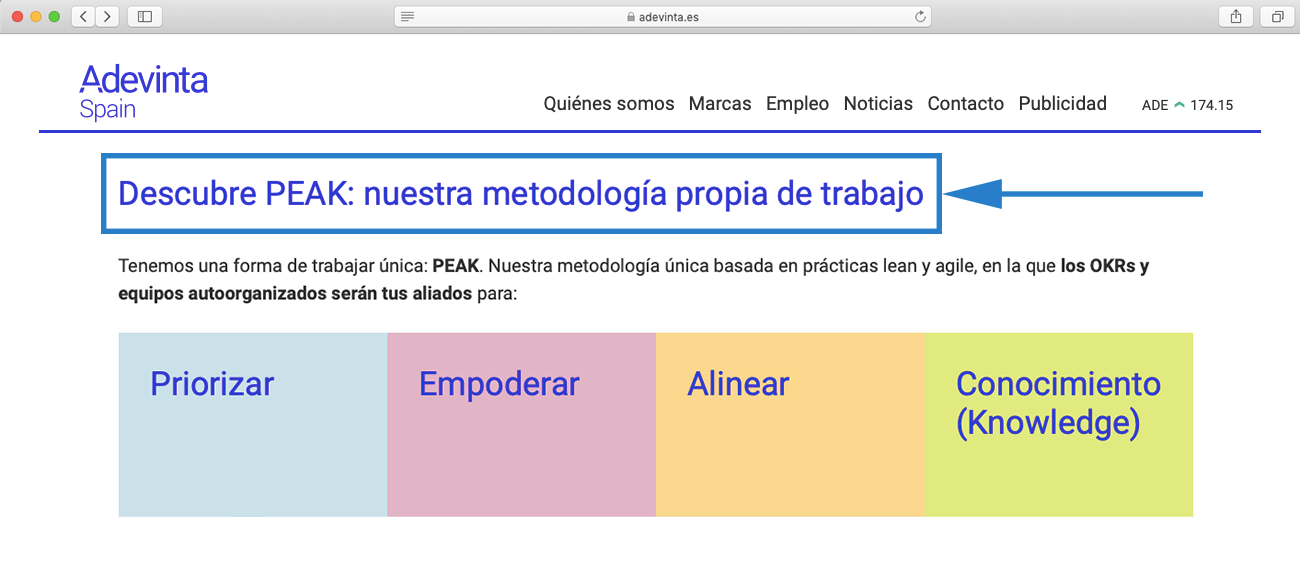 Imagen con ejemplo de Adevinta sobre como cambiar la mentalidad para mejorar la productividad y el rendimiento de una empresa