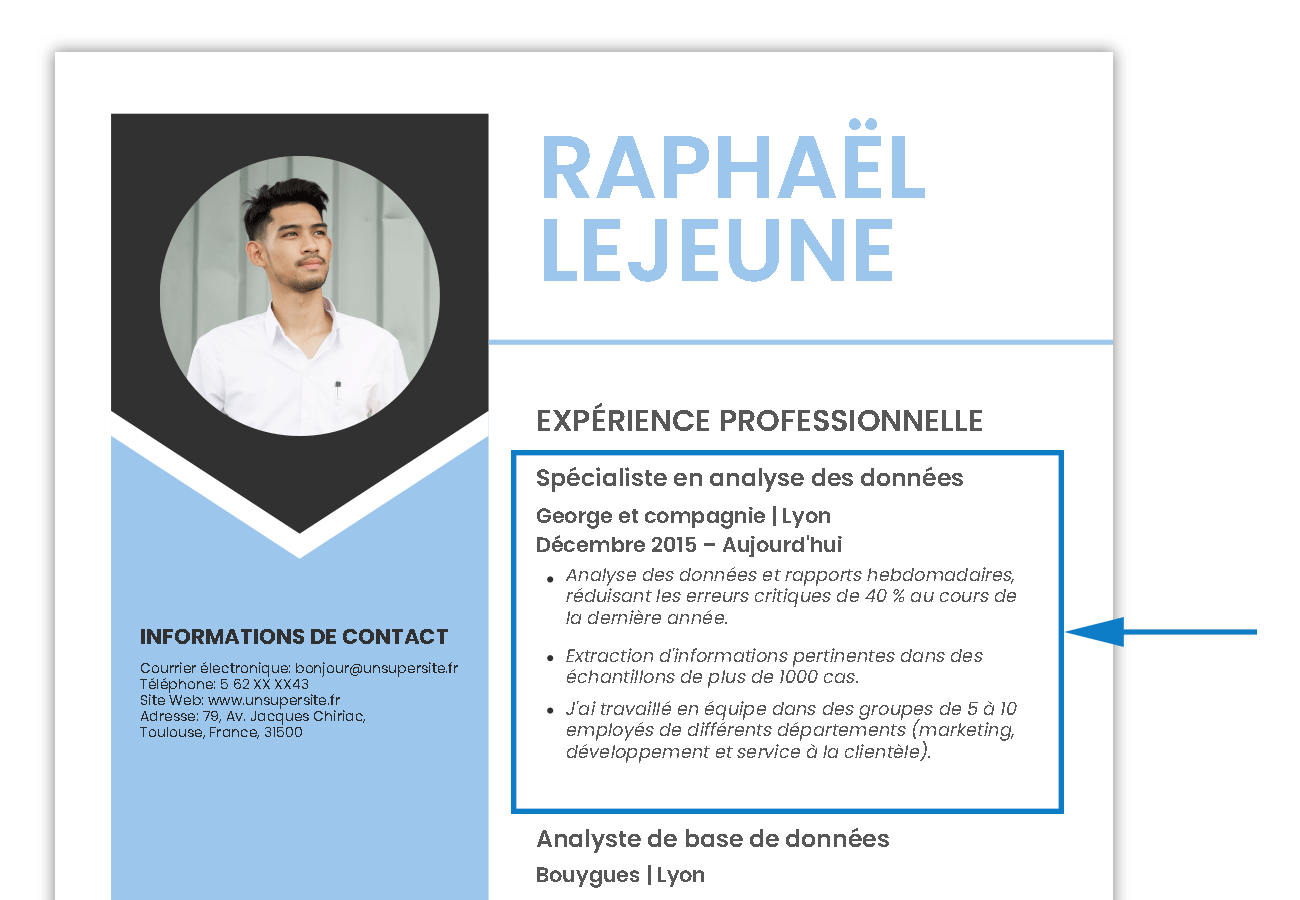 FR EXPERIENCE PROFESSIONNELLE
