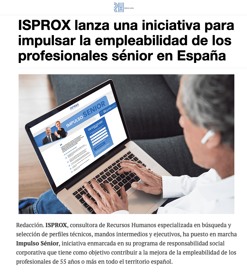 Noticia-Impulso-Senior-de-ISPROX-en-RRHH-Press